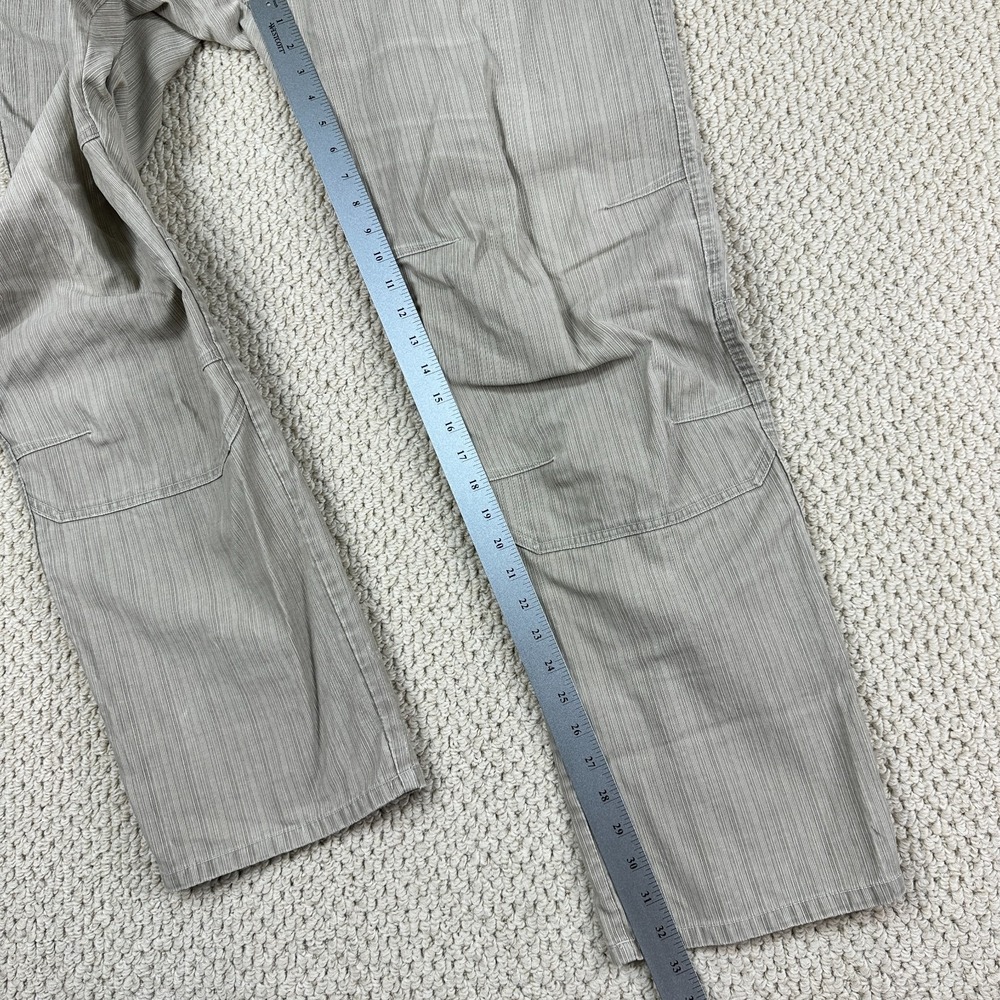 Kuhl Crag Series Pants Mens 40x32 Beige Tan Pinstripe Hiking Outdoor Gorpcore - Picture 6 of 14